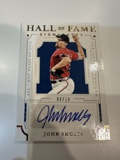 2019 Panini John Smoltz National Treasures 08/10 Hall of Fame Signatures AUTO
