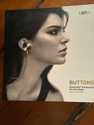i.am+ Buttons Bluetooth Wireless Earphones IAMEP2001GDGD Gold On Gold A++ Rare!
