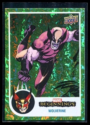 2022 Marvel Beginnings Vol. 2 Green Mirror World WOLVERINE Serial #'d /61 X-Men