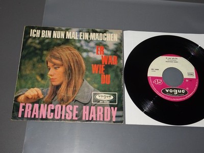 FRANCOISE HARDY - ICH BIN NUN MAL EIN MÄDCHEN / GERMANY 7'' SINGLE 1965 (VG+)