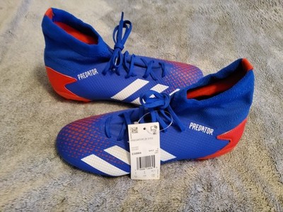 ADIDAS PREDATOR 20.3 FG Soccer Futbol Cleats Blue White Red men's size 6.5 NEW