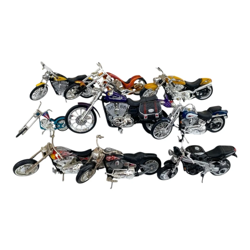 Lot 35 MultiBrand Diecast Motorcycle Toy Vehicle Harley Davidson Hot Wheel Model - Image 3 of 4