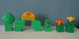 LEGO DUPLO BLOCKS  Zoo Animals Set - Elephant, Giraff, Tiger, Polar Bear, Keeper