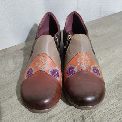 L Artiste by Spring Step Womens Lata Leather Slip-on Shoes Sz 41 US 9.5-10