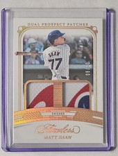 2024 Panini Flawless - Dual Prospect Patches Matt Shaw /10