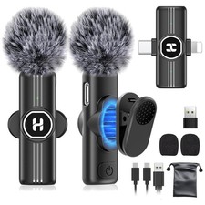 Rechargeable USB-C Wireless Lavalier Microphone - Perfect for YouTube Creators