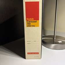 VTG EAstman Kodak Carousel 140 Slide Tray 103-2242 W Blank Index Manual Box