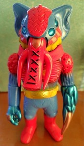 unoblab izumonster ソフビ realhead Blood Guts Toys Izumonster Clear Black Savage Kid