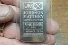 Johnson Matthey 1 oz .999 Fine Silver Bar- Serial# 776330 SEALED