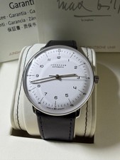 JUNGHANS Max Bill Automatic Watch White Dial Leather Band Included
