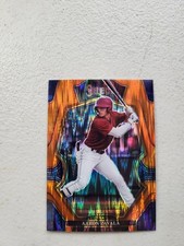 2023 Panini Select Premier Level Orange Flash Prizm #101 Aaron Zavala Texas NM