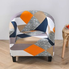 Club Chair Slipcover Armchair Cover Printed Spandex Couch Covers for Living Room