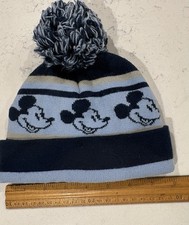 Disney Junior Toddler Mickey Mouse Beanie with Pom - Blue OSFM NWT 