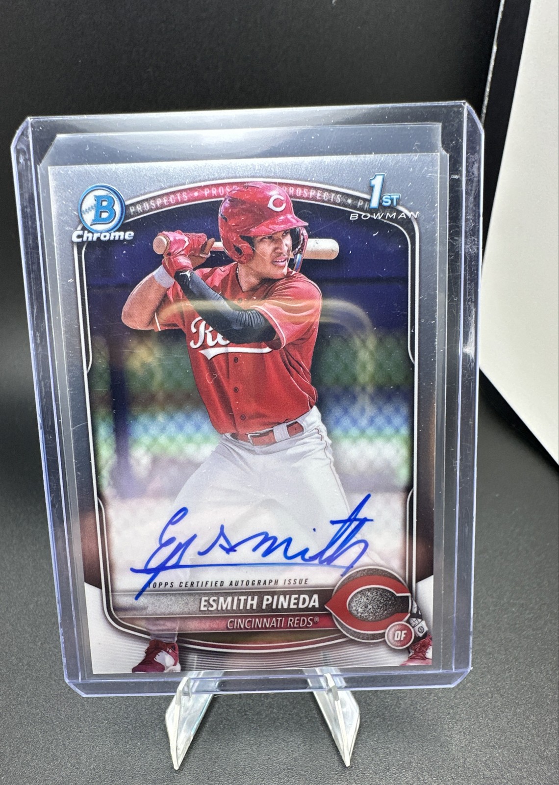 2025 Bowman - Chrome Prospect Autographs Esmith Pineda #CPA-EP (AU, RC)