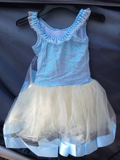 Jazz Tap Ballet Costume Dress Blue White SIZE MC