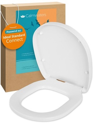 WC-Sitz für Ideal Standard Connect Toilettendeckel Absenkautomatik Weiß
