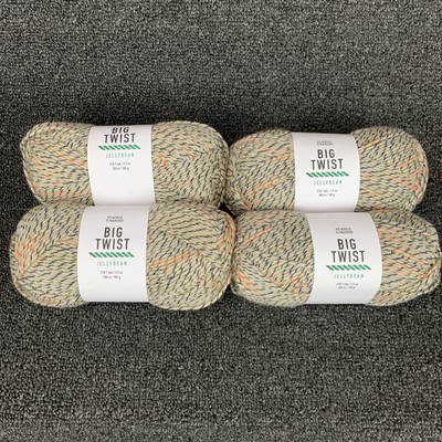 Lot Of 4 Big Twist Jellybean Root Beer Float Yarn 218.7 Yds 3.5oz Each