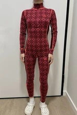 DDP Kari Traa Set Wool Hiking Base layer Top 1/4 Zip Ski Active leggings Women