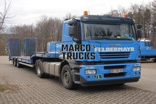 Truck photo Iveco platform trailer Austria blue FELBERMAYR #j2xg