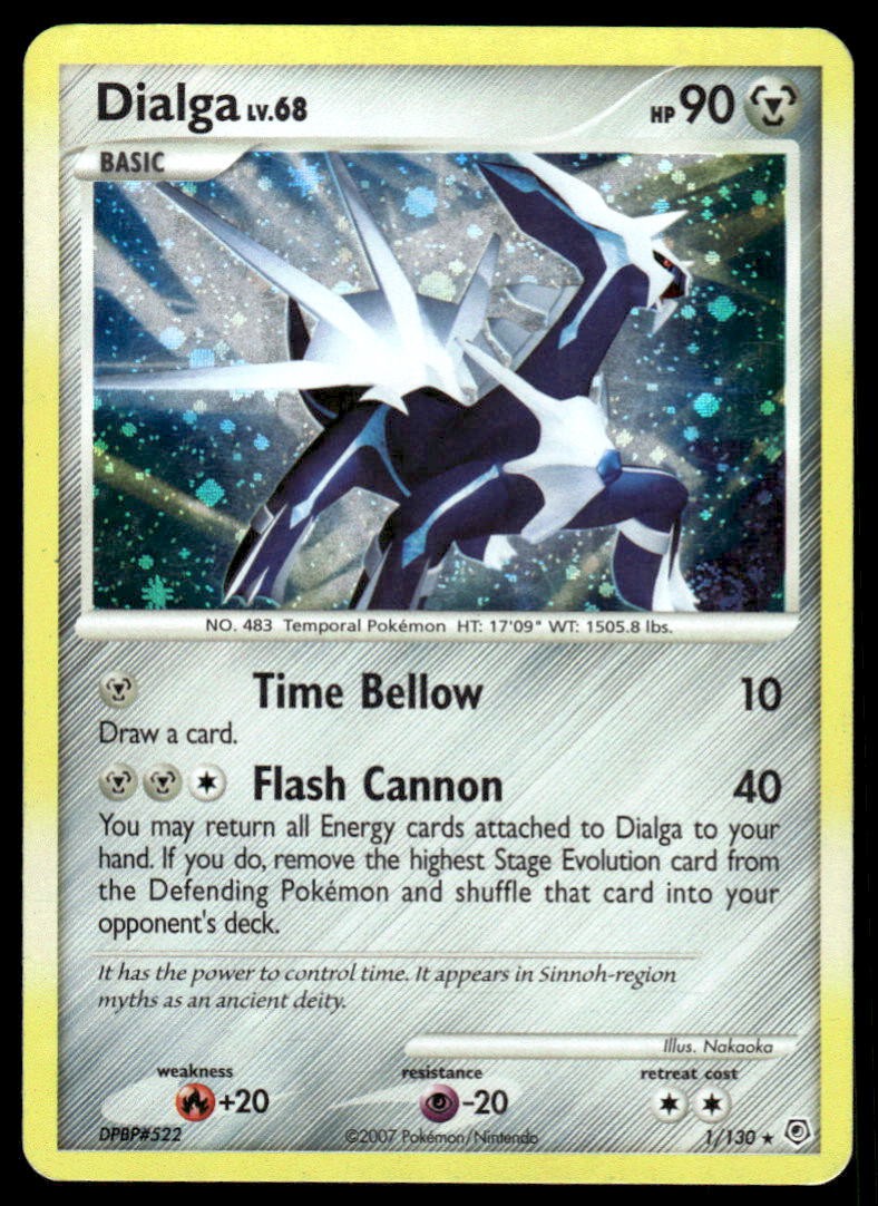 Pokemon TCG Diamond & Pearl #1/130 Dialga Holo MP