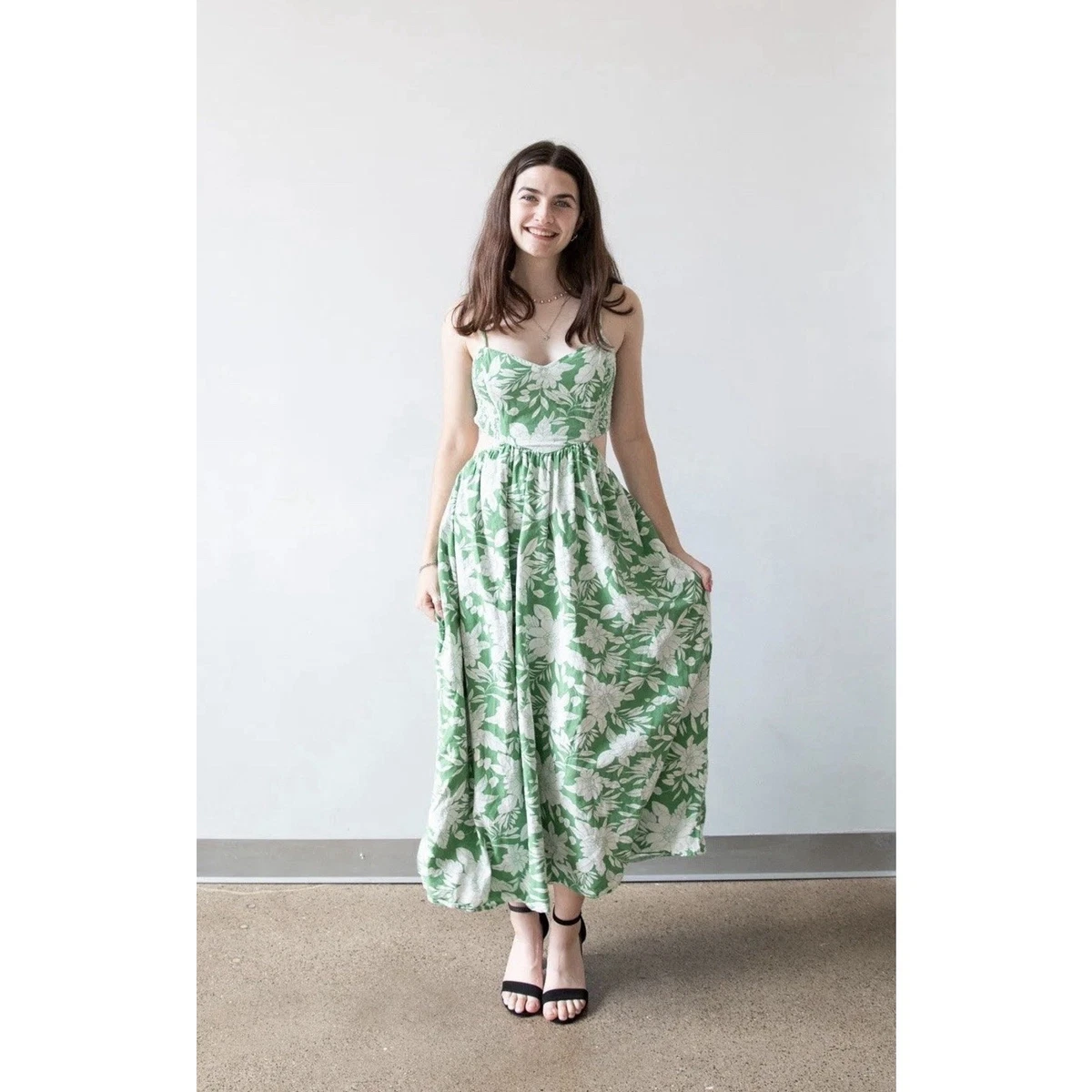 vneck maxi dress Soul Fire V-Neck Maxi Dress Navy L