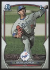 2023 Bowman Draft #BDC-63 Wyatt Crowell Chrome Refractor