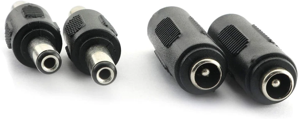 Lote de enchufes conector de alimentación de barril adaptador acoplador macho o hembra de 5,5 mm x 2,1 mm DC Foto 4 de 4