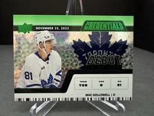 2022-23 Upper Deck Credentials Mac Hollowell Debut Ticket Access 04/25