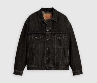 Levi s x Nike Air Jordan Type lll Denim Trucker Jacket Black Gr. M