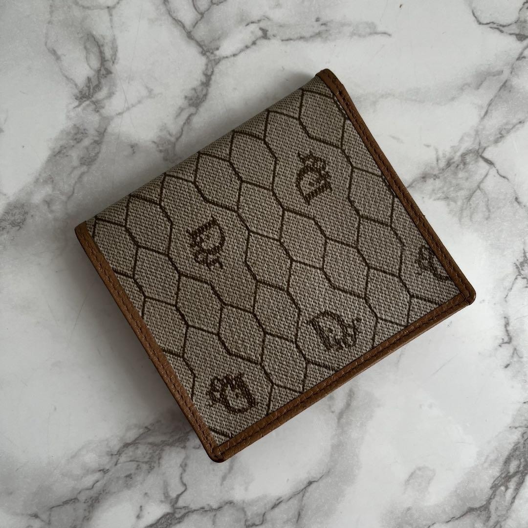 Dior Christian Dior leather mini bifold wallet stylish and compact