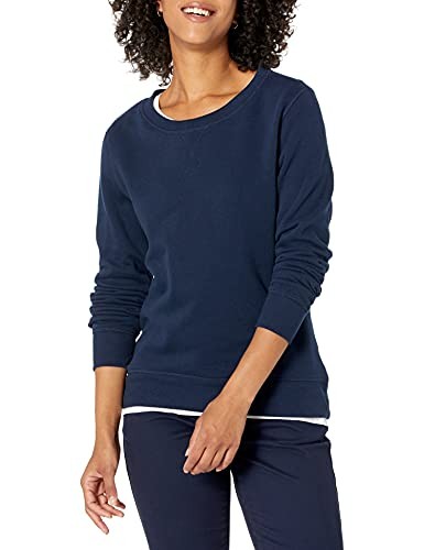 Amazon Essentials Damen Fleece-Sweatshirt Rundhals Marineblau ÜBergrößE L-image