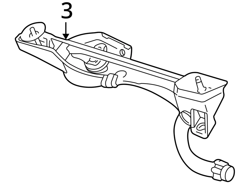 2002 年林肯 Ls 前挡风玻璃刮水机 VA84F — 第 3/3 张图片