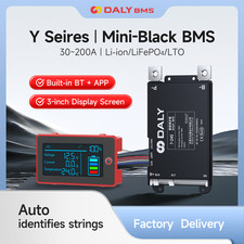 Daly Smart BMS 4S-24S 30A-200A Lifepo4 Li-Ion LTO Bluetooth BMS 3.0inch LCD