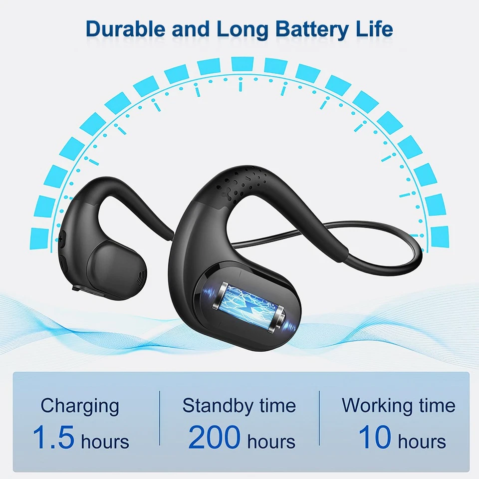 Mpow Bluetooth Headset Trucker Driver Call Center Headset Wireless Headphone Mic - Image 4 of 4
