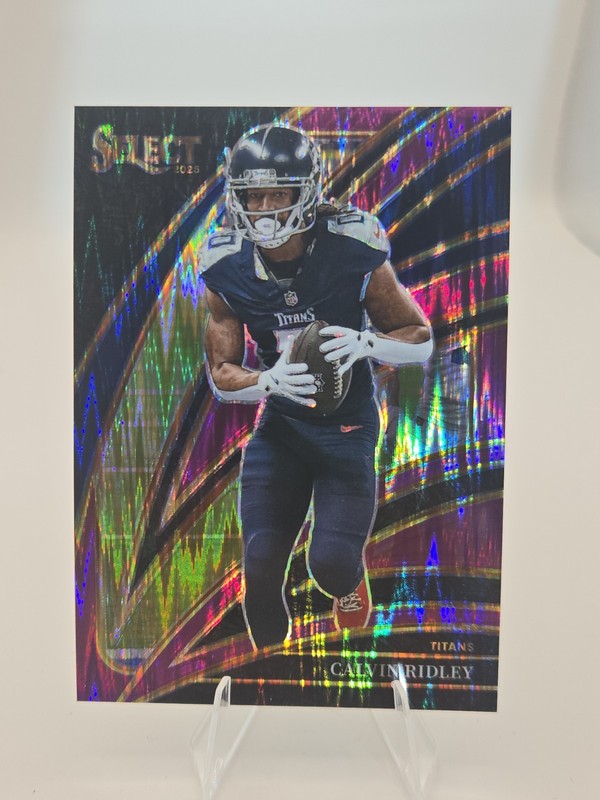 2025 Panini Select - Club Level Calvin Ridley #225 Purple Shock Prizm /699