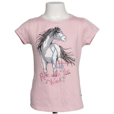 Trigema, T-shirt, Größe: 128, Pink, Baumwolle, Print, Mädchen #wKL