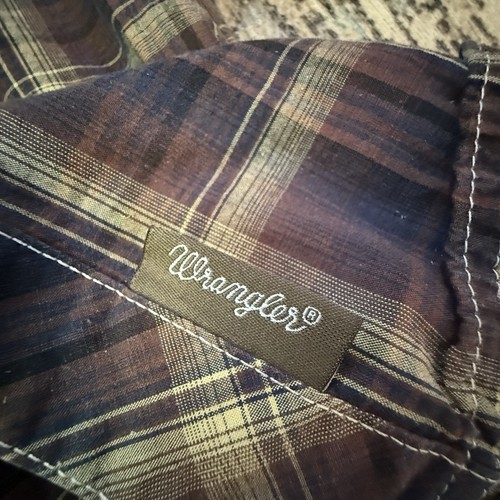 Wrangler Retro Western Shirt Multicolor Plaid Pearl Snap Long Sleeve Men’s Sz XL - Picture 10 of 10