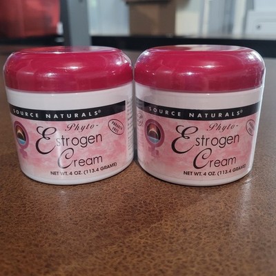 Source Naturals 4 oz Phyto Estrogen Cream -Set of 2- SEALED Best By 7/2028