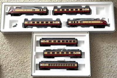 Märklin H0 37607 + 43117 - TEE Triebzug BR 601 - 7 teilig - mfx, Sound