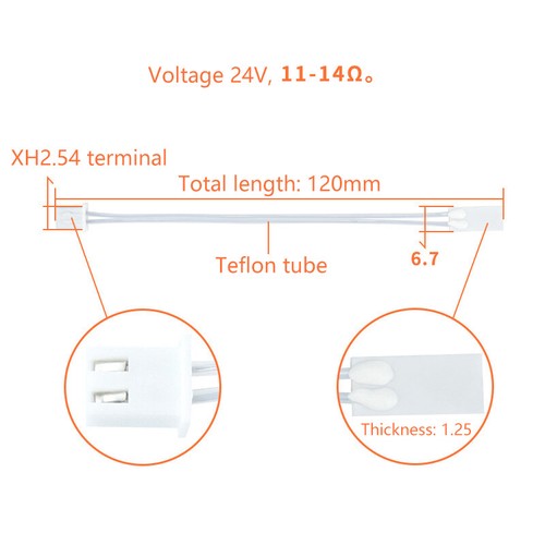 Heating Tube For Bambu Lab P1P P1S X1C Ceramic Heating Sheet For 3D Printer _xa - Photo 8/14