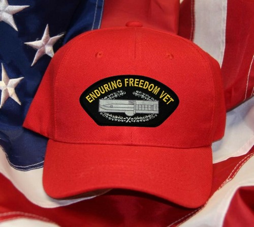 US ARMY ENDURING FREEDOM VETERAN HAT PATCH CAP COMBAT ACTION BADGE CAB AFGHAN - Picture 3 of 18