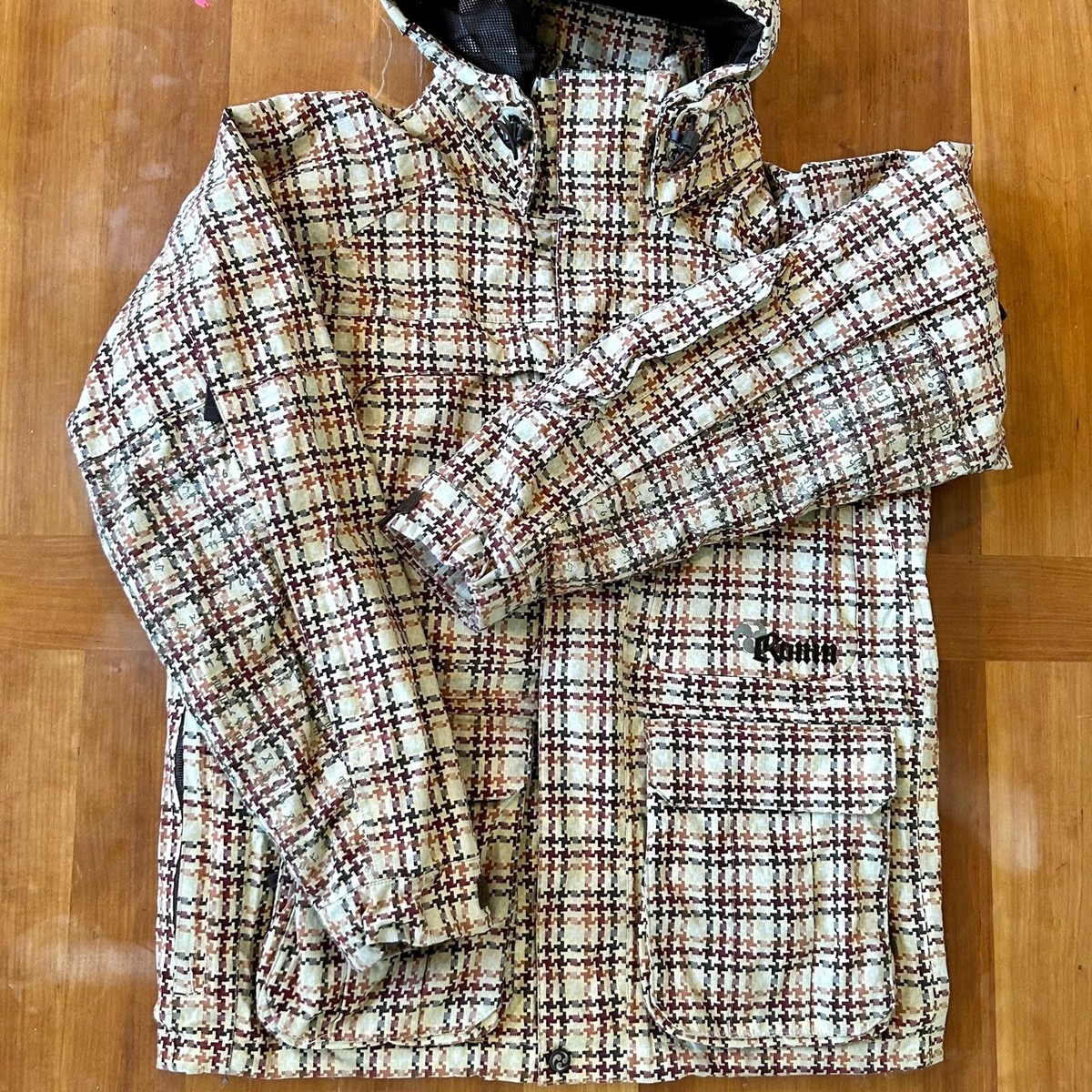 Vintage Burton Snowboarding Jacket Ronin Y2K Houndstooth Plaid