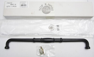 NEW Top Knobs NORMANDY 18'' c-c HANDLE APPLIANCE DOOR PULL, Patine Black