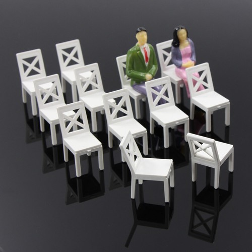 ZY16025 12pcs Model Railway G Scale 1:25 Leisure Chair Settee Bench Scenery - Picture 2 of 3