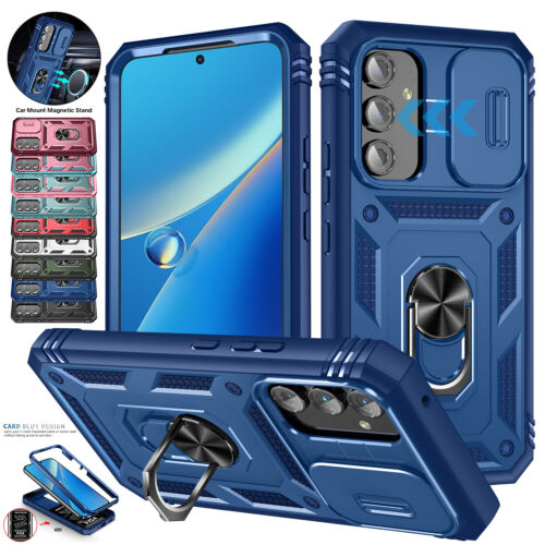 Custodia supporto anello per Samsung A14 A51 A53 A13 A12 A52 A54 supporto obiettivo scorrevole - Foto 15 di 105