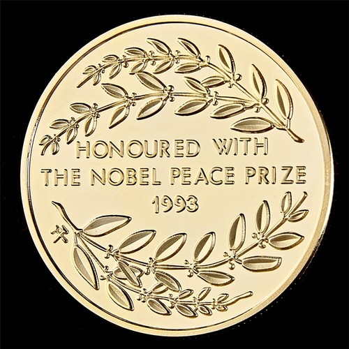 1993 The Nobel Peace Prize South Africa President Nelson Mandela Souvenir Coin - Picture 7 of 9