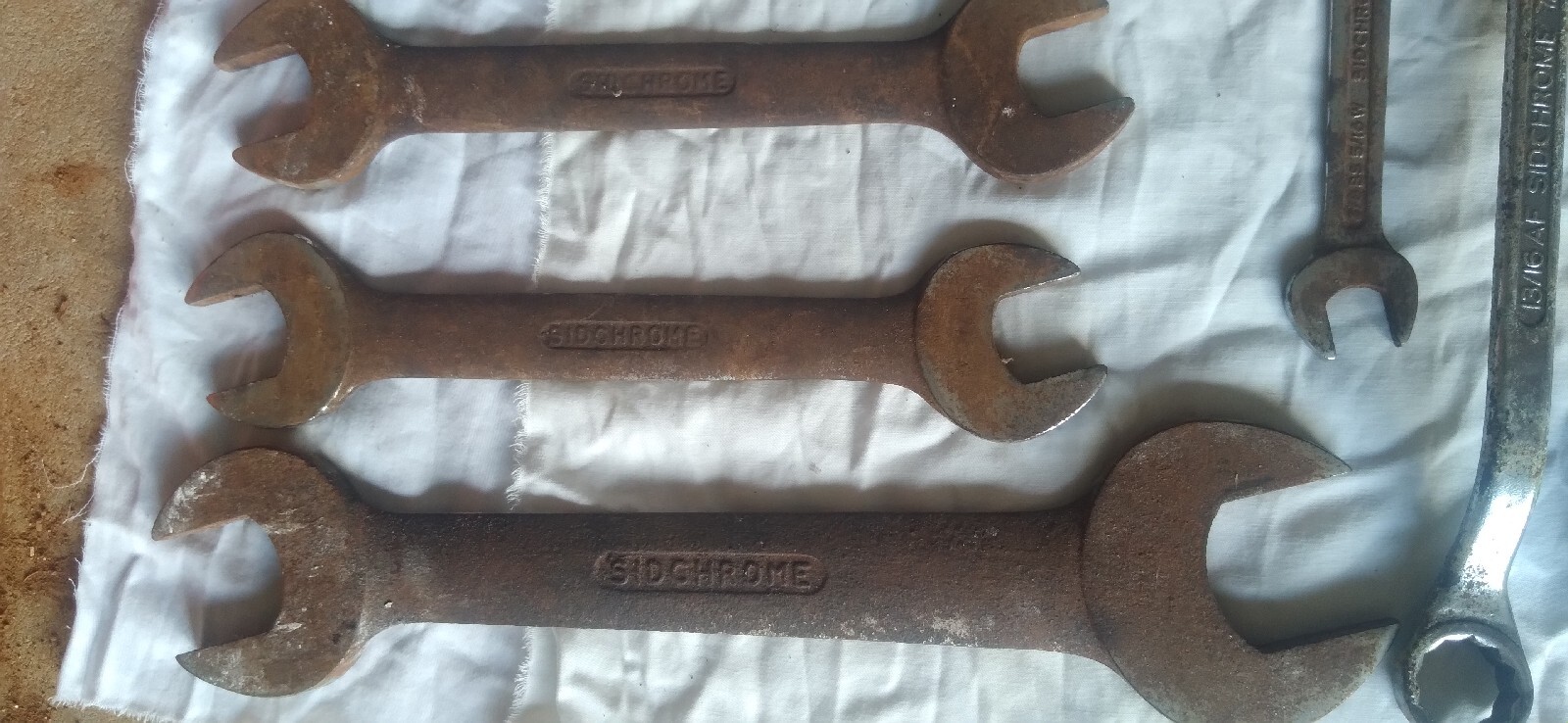 Vintage Sidchrome toolbox +tools/spanners eBay