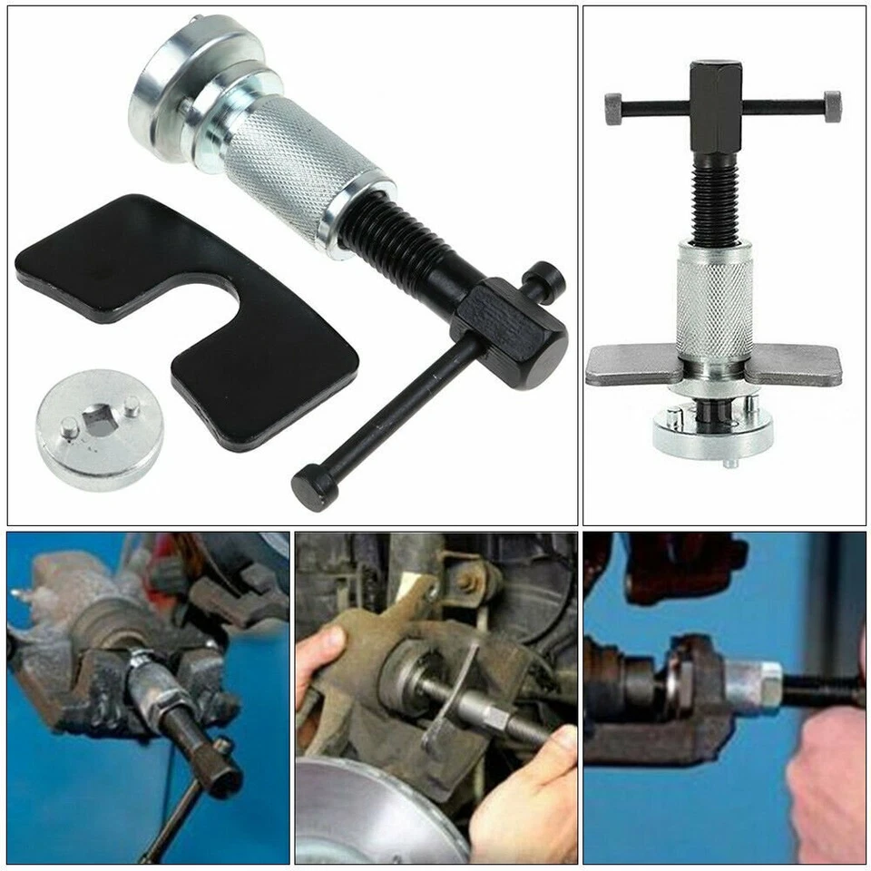 Kit de rebobinado de almohadilla de pinza herramienta de separación separador de pistón de freno de disco de coche Foto 2 de 4