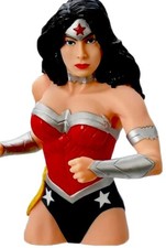 Wonder Woman Bust Bank DC Comics Coin Piggy Bank Monogram International Inc. VG