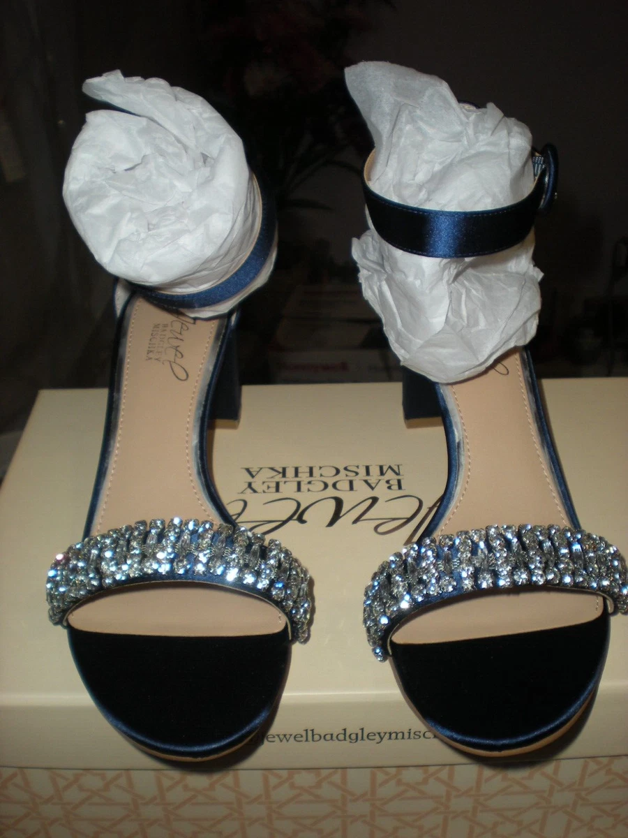 Badgley mischka hotsell navy heels